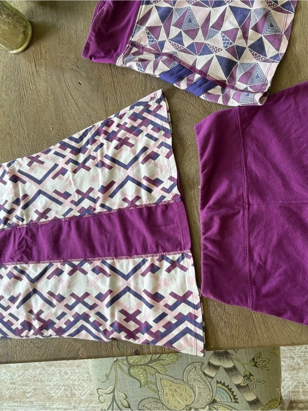 Girls' Purple Tennis Dress with Matching Purple Shorts L-10 & Skort Set XL-12